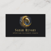 Golden Moon Celestial Teacher Coach Visitekaartje (Voorkant)