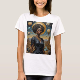Golden Moon Crown Cosmic Queen Shirt