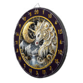 Golden Moon Lijsten White Unicorn's Grace Dartbord (Voorkant Rechts)