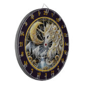 Golden Moon Lijsten White Unicorn's Grace Dartbord (Voorkant Links)