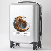 Golden Moon Lunar Teacher Coach Spiritueel Sticker (Koffer)