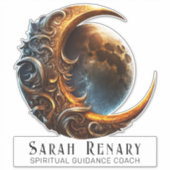 Golden Moon Lunar Teacher Coach Spiritueel Sticker (Voorkant)