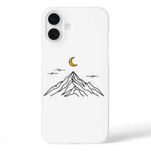 "Golden Moon & Peaks" Minimalist
