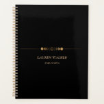 Golden Moon Phases Yoga Studio Visitekaartje Planner<br><div class="desc">Zeer elegante gouden faux folie maanfasen in combinatie met een elegant script lettertype en gemakkelijk aan te passen informatie. Kijk in onze winkel voor meer artikelen van dit collectie.</div>