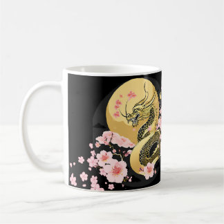 Golden Moon Sakura Dragon Koffiemok