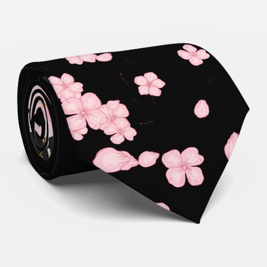 Golden Moon Sakura Stropdas (Opgerold)