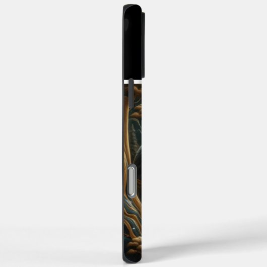 Golden Moonlit River Case-Mate iPhone Case (Achterkant / Rechts)