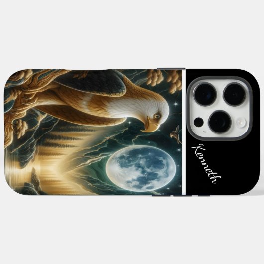 Golden Moonlit River Case-Mate iPhone Case (Achterkant (horizontaal))