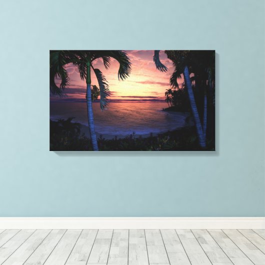 Golden Morning Canvas Afdruk (Insitu (Houten vloer))