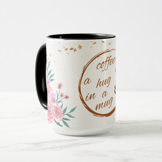 Golden Morning Hug Mug Mok (Voorkant links)