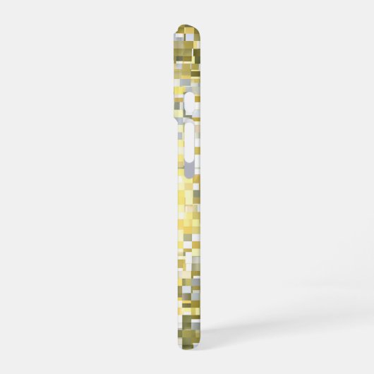 Golden Mosaic Glow iPhone 16 Hoesje (Linkerkant)