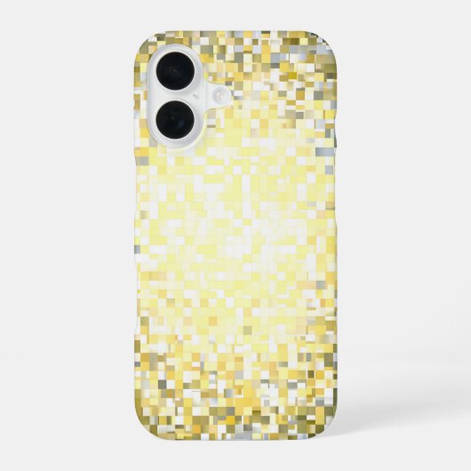 Golden Mosaic Glow iPhone 16 Hoesje (Achterkant)