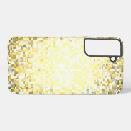 Golden Mosaic Glow Samsung Galaxy Hoesje (Achterkant horizontaal)