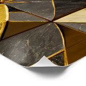 Golden Mosaic Tegels Perfect Poster (Hoek)