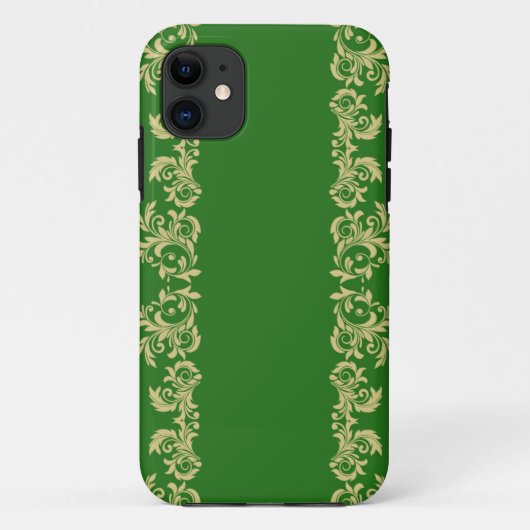 Golden Moss Swirls Case-Mate iPhone Case (Achterkant)