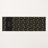 Golden Moth Butterfly Pattern Yoga Mat (Voorkant (horizontaal))
