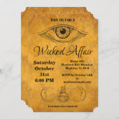 Golden Moth  Patroon Halloween Kaart (Voorkant / Achterkant)