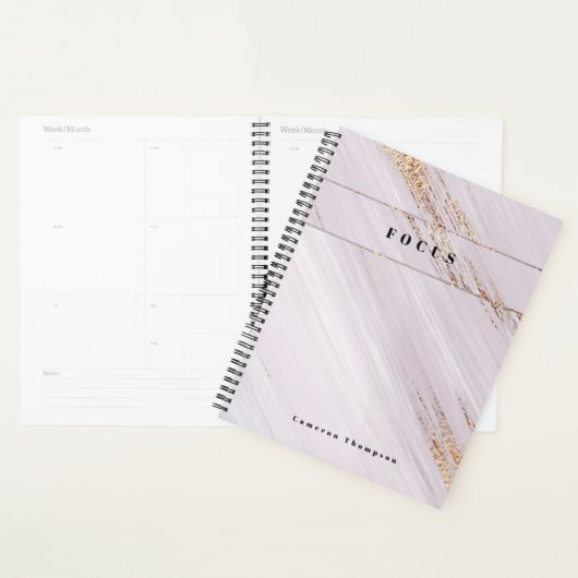"Golden Motivation" Moderne Planner met Waterverf (Display)