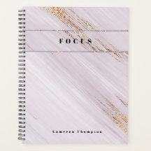 "Golden Motivation" Moderne Planner met Waterverf