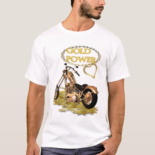 Golden Motor Bike T-shirt (Voorkant)