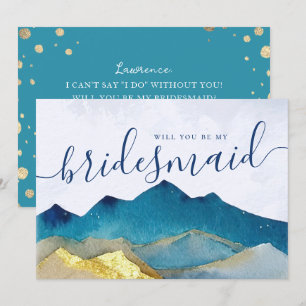 Golden Mountain, ben je mijn Bridesmaid-voorstel? Kaart