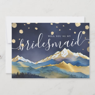 Golden Mountain, ben je mijn Bridesmaid-voorstel? Kaart