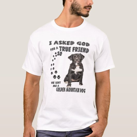 Golden Mountain Dog Quote mam Papa Costume, Bernes T-shirt (Voorkant)