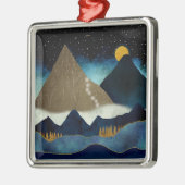 Golden Mountain Metalen Ornament (Links)