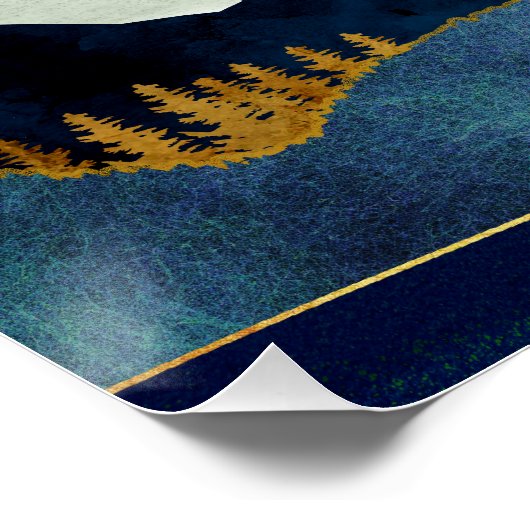 Golden Mountain Perfect Poster (Hoek)