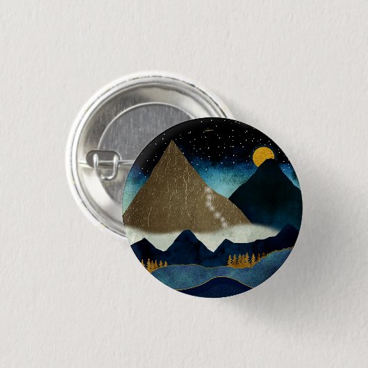 Golden Mountain Ronde Button 3,2 Cm (Voorkant /achterkant)