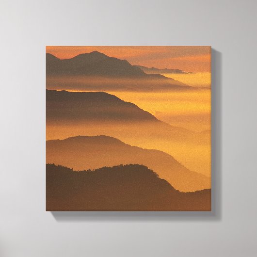 Golden Mountains Canvas Afdruk (Voorkant)