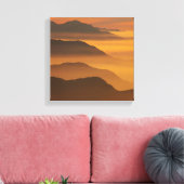 Golden Mountains Canvas Afdruk (Insitu (Woonkamer))