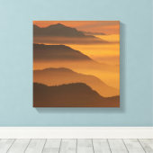 Golden Mountains Canvas Afdruk (Insitu (Houten vloer))