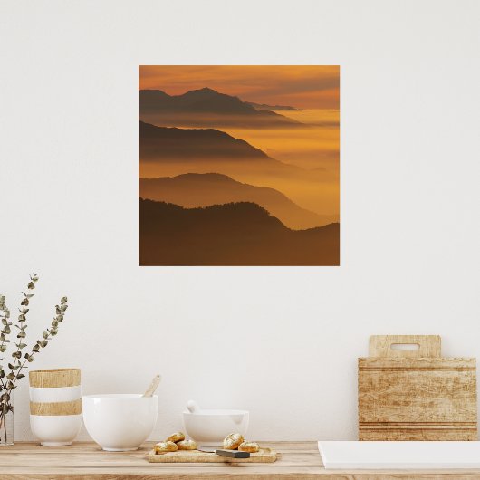 Golden Mountains Poster (Keuken)