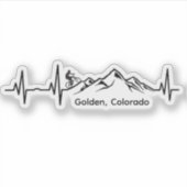 Golden MTB Vinyl Sticker (Voorkant)
