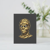 Golden Mummy Pharaoh - Ancient Egypt Streetwear Briefkaart (Staand voorkant)
