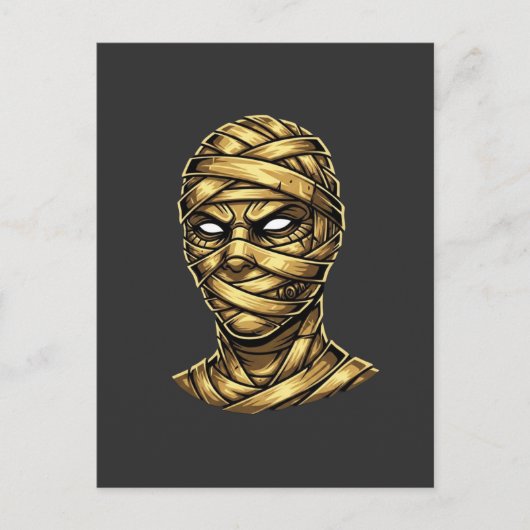 Golden Mummy Pharaoh - Ancient Egypt Streetwear Briefkaart (Voorkant)