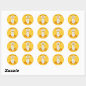 Golden Mummy Ronde Sticker (Vel)