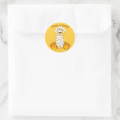 Golden Mummy Ronde Sticker (Tas)