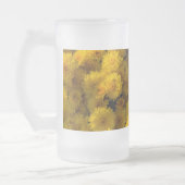 Golden Mums Frosted Glass Beer Mok (Links)