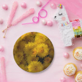 Golden Mums Papieren Bordje (Feest)