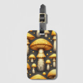 Golden Mushrooms Bagagelabel (Voorkant (verticaal))