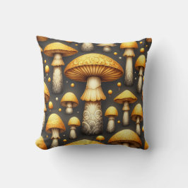 Golden Mushrooms Kussen