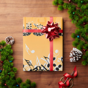 Golden Music Note Classic Cadeaupapier