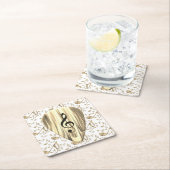 Golden Music Pick – Treble Clef Art Kartonnen Onderzetters (Insitu)