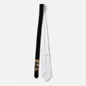 Golden Musical Notes and Pearls Stropdas (Achterkant)