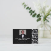 Golden Musical Symbol Visitekaartje (Staand voorkant)