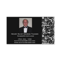 Golden Musical Symbol Visitekaartje