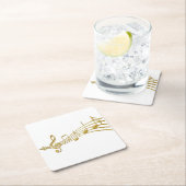 Golden Muzieknoten Onderzetter (Insitu)