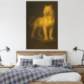 Golden Mystic Tiger – Fantasy Art Painting Canvas Afdruk (Insitu (Slaapkamer))